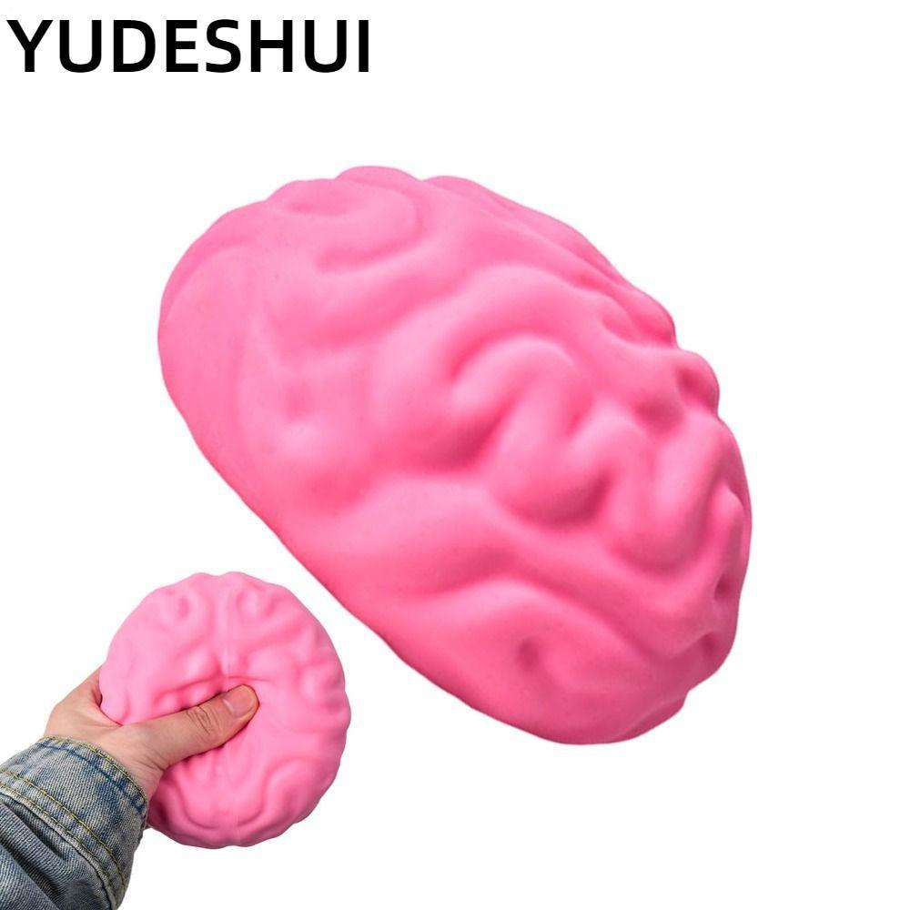 YudhUI Bóng Căng Thẳng, Giảm Căng Thẳng Cảm Giác Thư Giãn Đồ Chơi Squishy Não Lớn, Thiết Kế Thực Vui