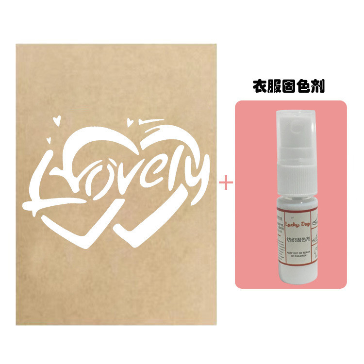 Spot Goods#Vlone Hollow-out stencil pattern paper for drawing and spray painting Lip print hollow te