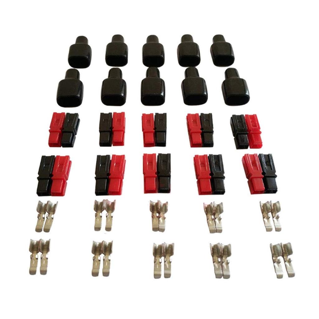 Đầu nối pin Batterie kết nối nhanh 45A Đầu nối nguồn mô-đun Ngắt kết nối nhanh 10 cặp, AWG10--12