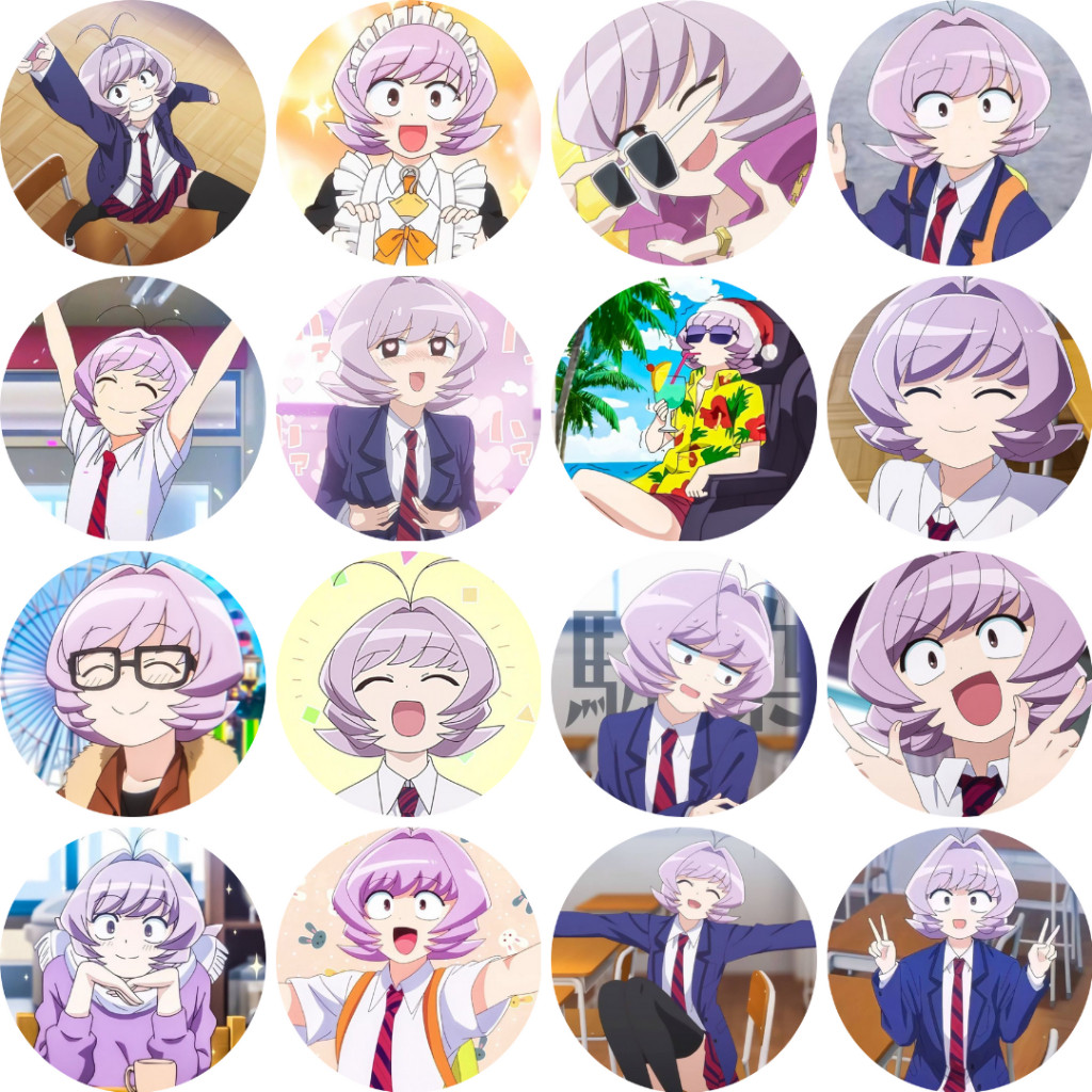 HUY HIỆU CÀI ÁO | Komi Can't Communicate Najimi Osana Button Badge - Pin Size 58mm | Pin Cài Nhựa