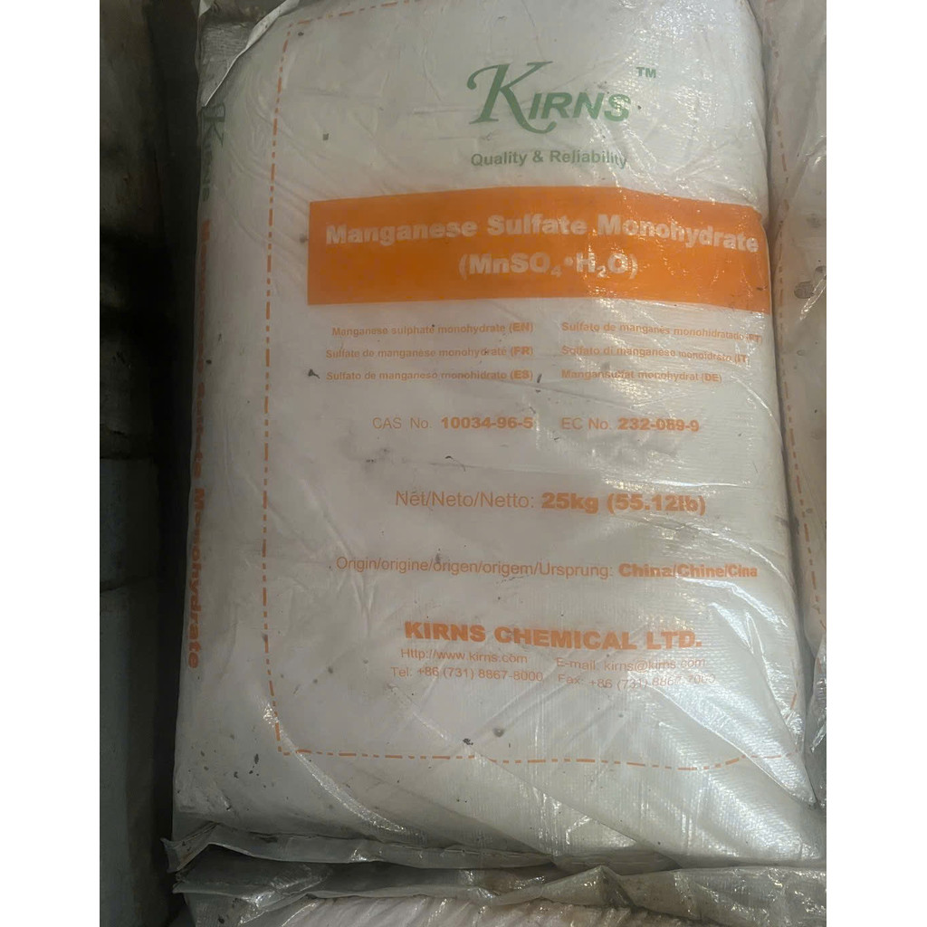 MnSO4 - Nguyên liệu nuôi tinh thể Mangan Sunfat (hồng ngọc)