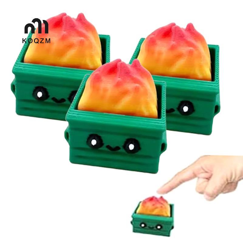 [KOQZM] 3 chiếc Dumpster Fire Clie Fidget Hỗ trợ cảm xúc Bàn làm việc văn phòng Bàn phím Fidget Clie