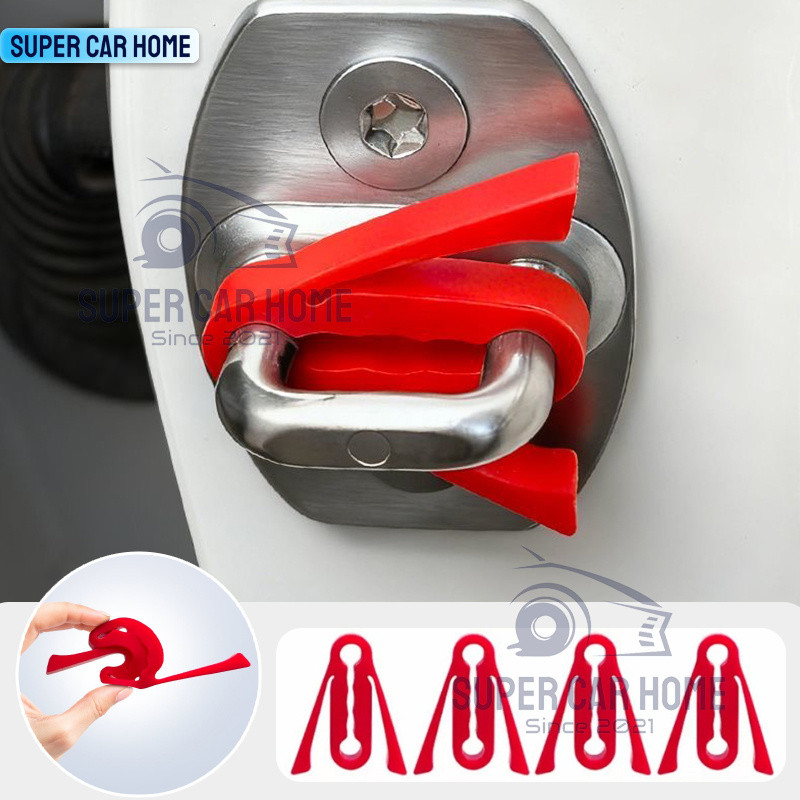 4 Nâng Cấp Toyota GR Cửa Ô Tô Giảm Sốc Đệm Khóa Ô Tô Bảo Vệ Âm Thanh Giảm Chấn Phụ Kiện Cho Yaris Cr