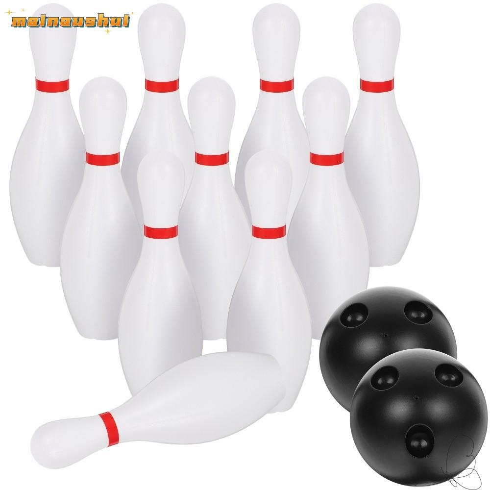 Bowling set Mainaushei nhựa màu trắng - Trò chơi tương tác thể thao