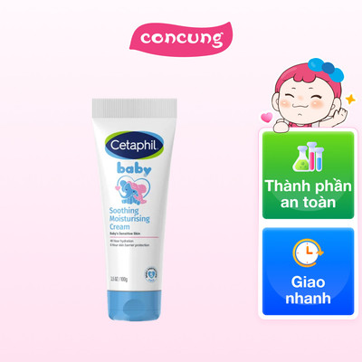Kem làm dịu và dưỡng ẩm cho bé Cetaphil Baby Soothing & Moistuirising Cream 100g