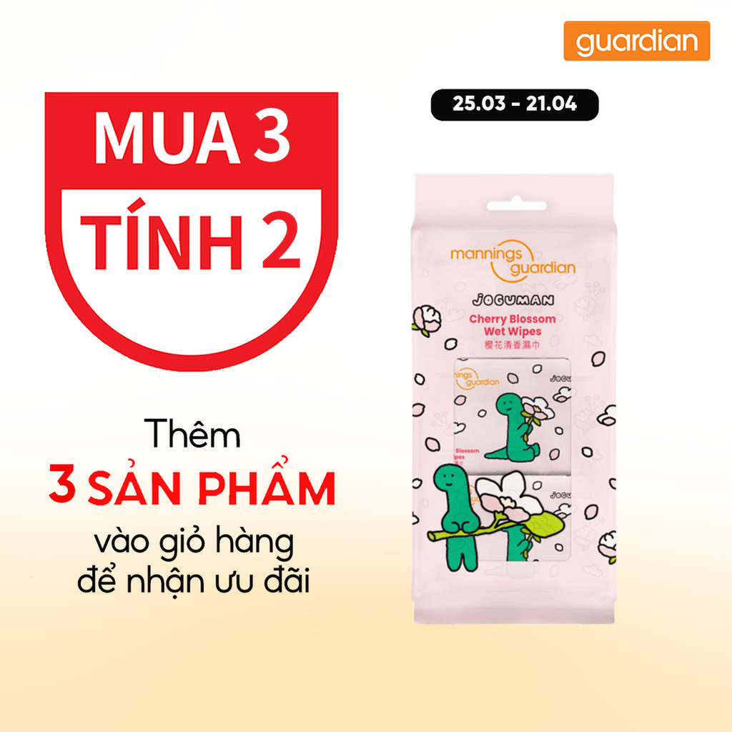 Khăn Ướt Mannings Guardian Joguman 8 Tờ x 6