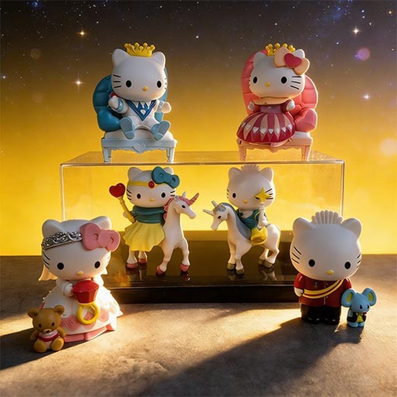 Hello Kitty Sofa Cặp Đôi Đám Cưới Hình Trang Trí Ô Tô Hello Kitty Cưỡi Bánh Trang Trí Búp Bê