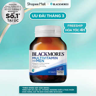 Vitamin Tổng Hợp Hỗ Trợ Sức Khỏe Nam Giới Blackmores Multivitamin For Men Lọ 50 Viên