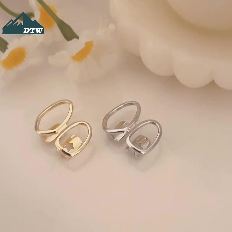 DTW 1 Màu Vàng Hàng Ngày Đeo Răng Trang Sức Grillz Hip Hop Trái Tim Rỗng Răng Grillz Dành Cho Nữ Thể