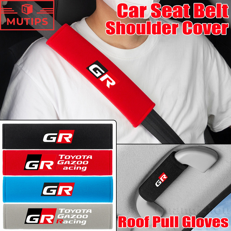 Toyota GR Gazoo Mái Ô Tô Tay Cầm Găng Tay Tự Động Dây An Toàn Miếng Lót Vai Sang Trọng Bảo Vệ Dành C