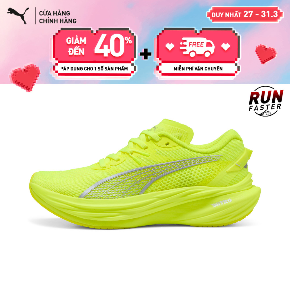 Giày Thể Thao PUMA Nữ Deviate NITRO 3 WNS Yellow Alert Màu Vàng