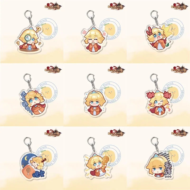 Móc khóa Anime Guardian Tales mica Acrylic 2 mặt hình nhân vật Công Chúa Nhỏ Little Princess trang t