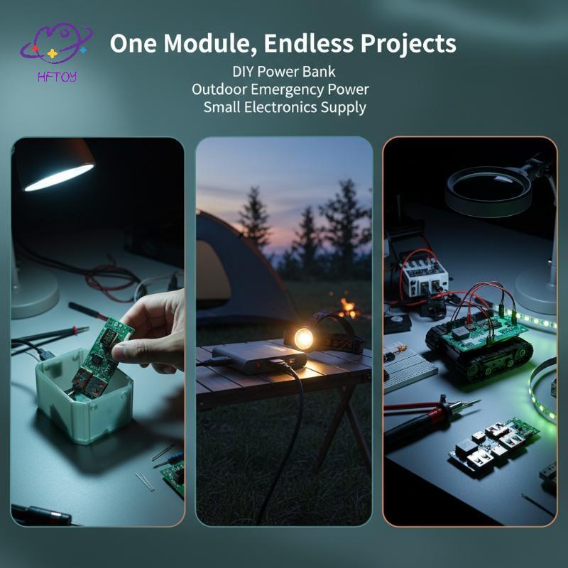 Mô-đun sạc nhanh HFTOY IP5356 Màn hình kỹ thuật số QC PD30 Nguồn điện DIY Maker Giải pháp sạc ~