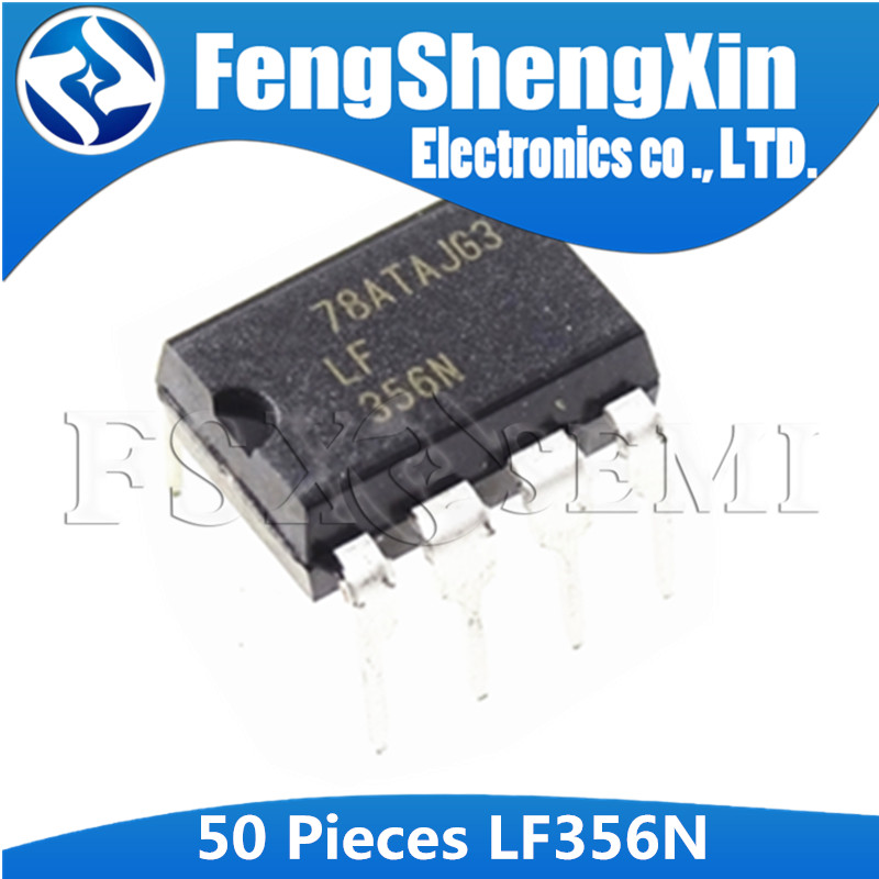 Bộ 50 LF356N DIP8 LF356 DIP 356N DIP-8 LF356P WIDE BANDWIDTH SINGLE J-FET HOẠT ĐỘNG ĐẠI IC