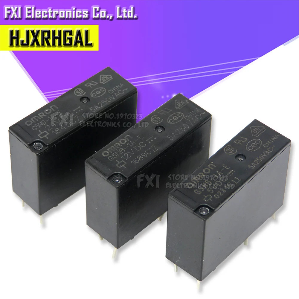 2 Chiếc Rơ Le Nguồn G5NB-1A-E-5VDC G5NB-1A-E-12VDC G5NB-1A-E-24VDC G5NB-1A-E 5V / 12V / 24VDC 5A 4Pi