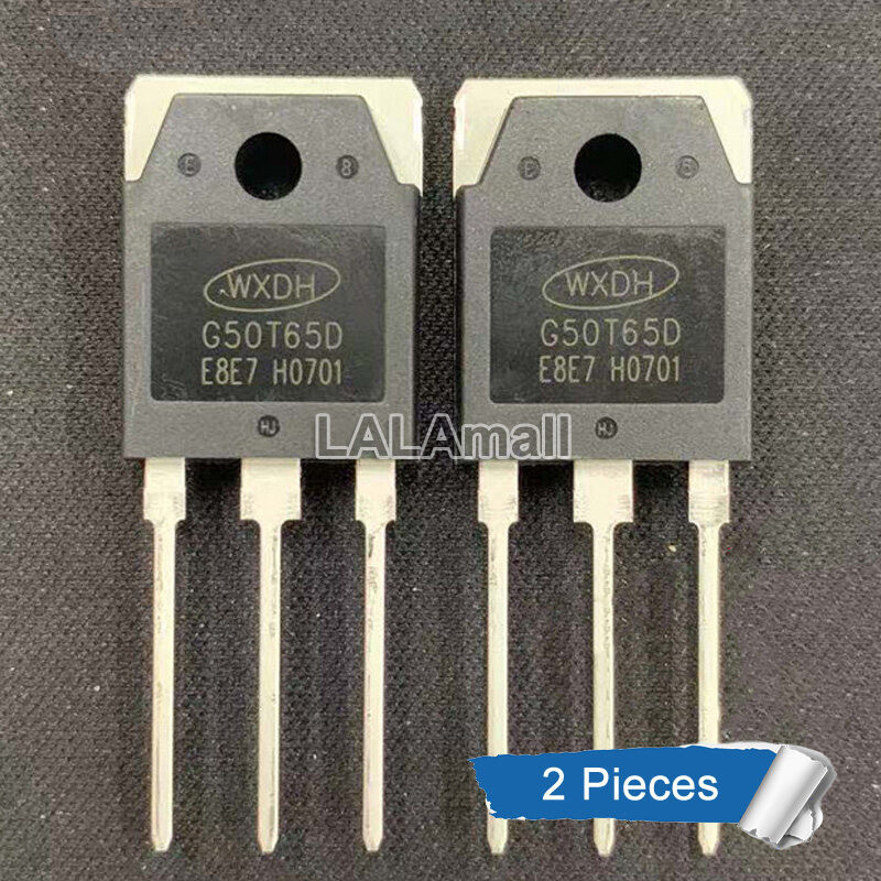 2 chiếc G50T65D TO-3P 50T65 50A / 650V Power IGBT Transistor IC mới