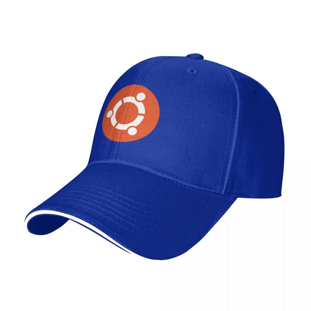 Mũ bóng chày unisex thời trang với logo Ubuntu, chất liệu polyester, phù hợp cho golf, chạy bộ và ho