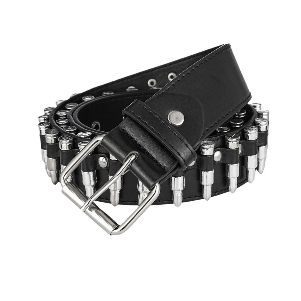 Đinh tán Bullet Belt Nam Nữ Punk Rock Style Bullet Da PU 2026.1.5