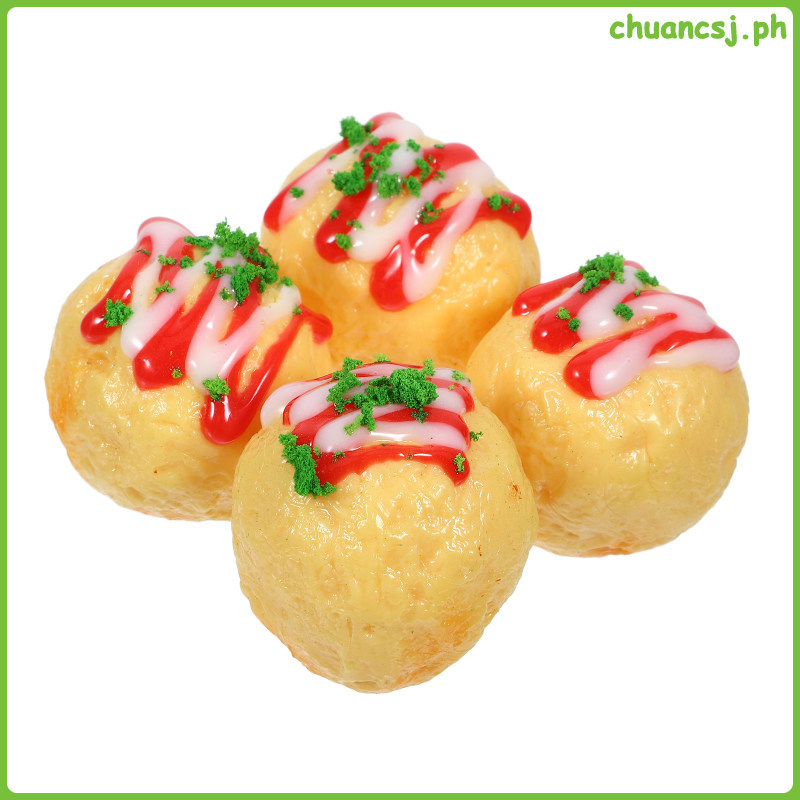 4 Nhà Búp Bê Mô Hình Thực Phẩm Nhật Bản Phong Cảnh Nhật Bản Snack Takoyaki Mẫu chuancsj