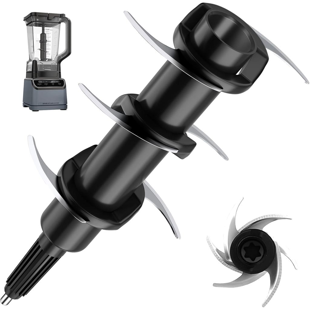 6-Blade Thay Thế Cho Ninja Blender Bình 72oz, Tương Thích Với Ninja 1100W 1200W 1500W, BL500 BL610 B