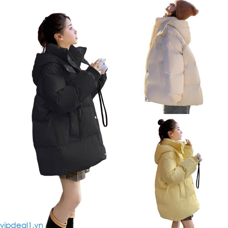 Vipdeal1 Áo khoác phồng cho nữ Bộ đệm đầy đủ Áo khoác chăn ấm áp Áo khoác mùa đông ấm áp Áo khoác ng