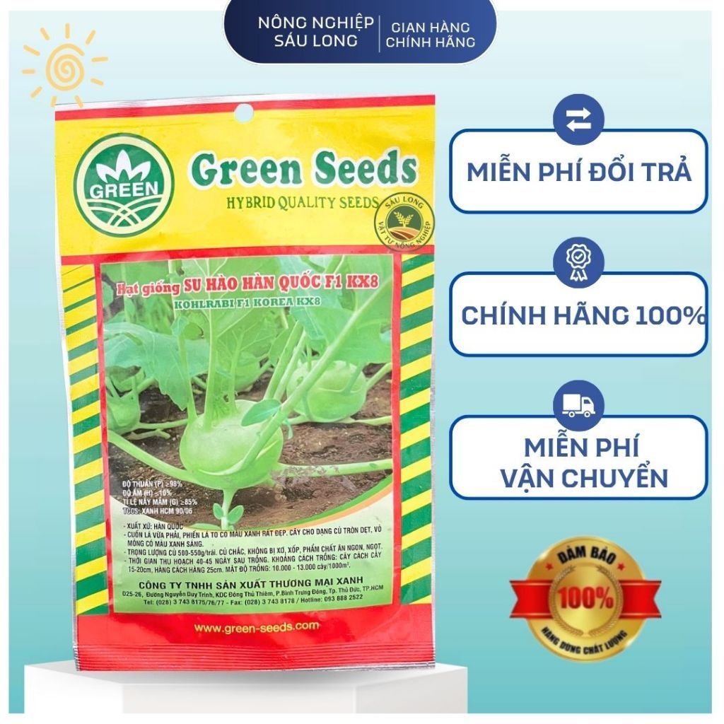 GÓI 1 GRAM - HẠT GIỐNG SU HÀO HÀN QUỐC KX8 THƯƠNG MẠI XANH