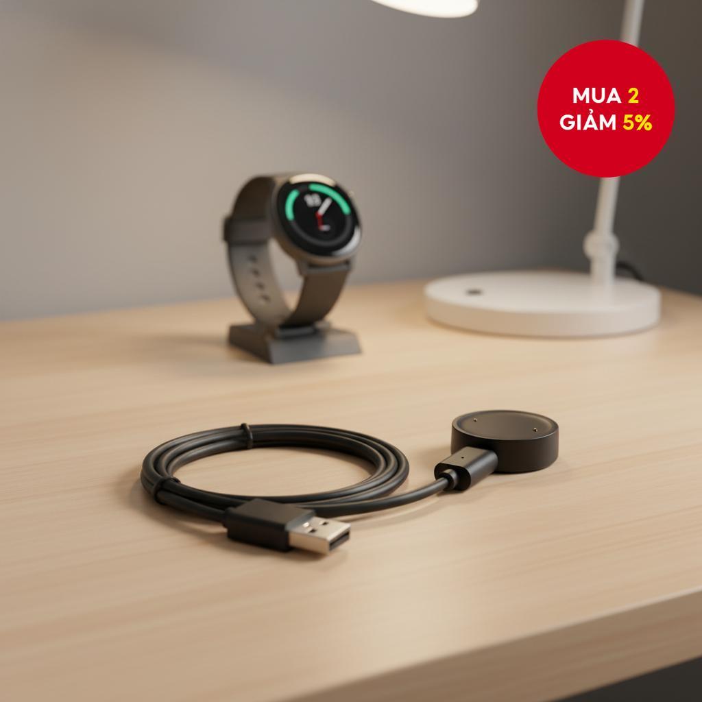 Bộ sạc chất lượng cho Amazfit Active 2 (A2437) với cáp sạc cho Amazfit A2437 Active2 bip 6
