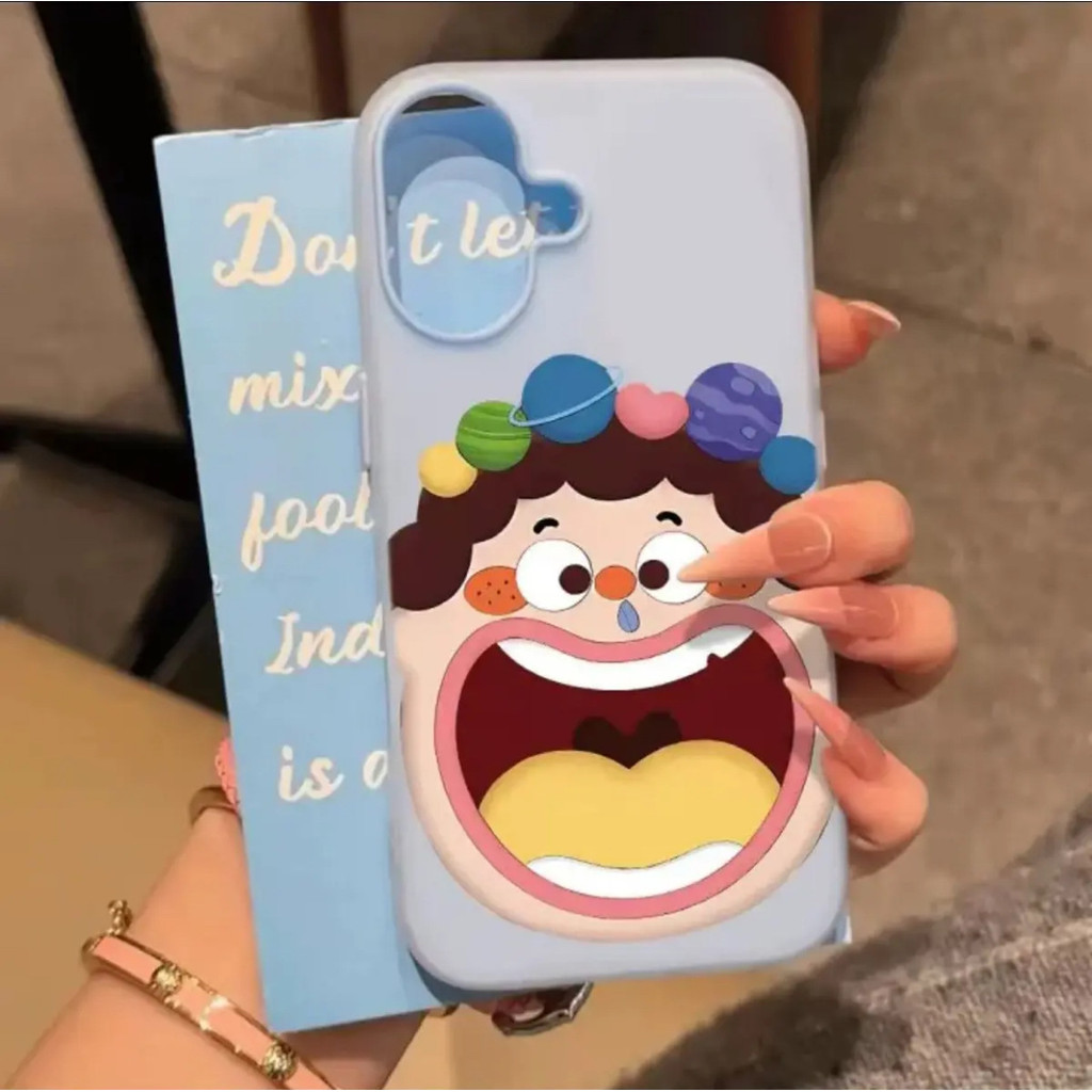 [Khuyến nghị của cửa hàng] Phim hoạt hình Big Mouth Thích hợp cho Phone16promax Apple 14pro Sẽ không