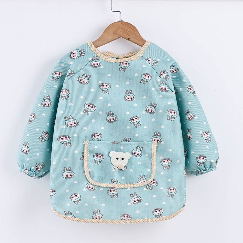 Children's Gown Baby Outerwear Winter Stain-Resistant Thickened Bib Toddler Cover Gown afcn