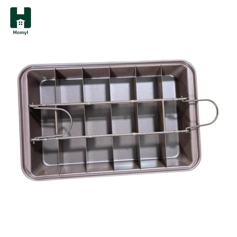 Homyl Brownie Nướng Chảo Tự Chế Bánh Dụng Cụ Làm Bánh Phô Mai Mô Hình Nướng Bánh Brownie Chảo Browni