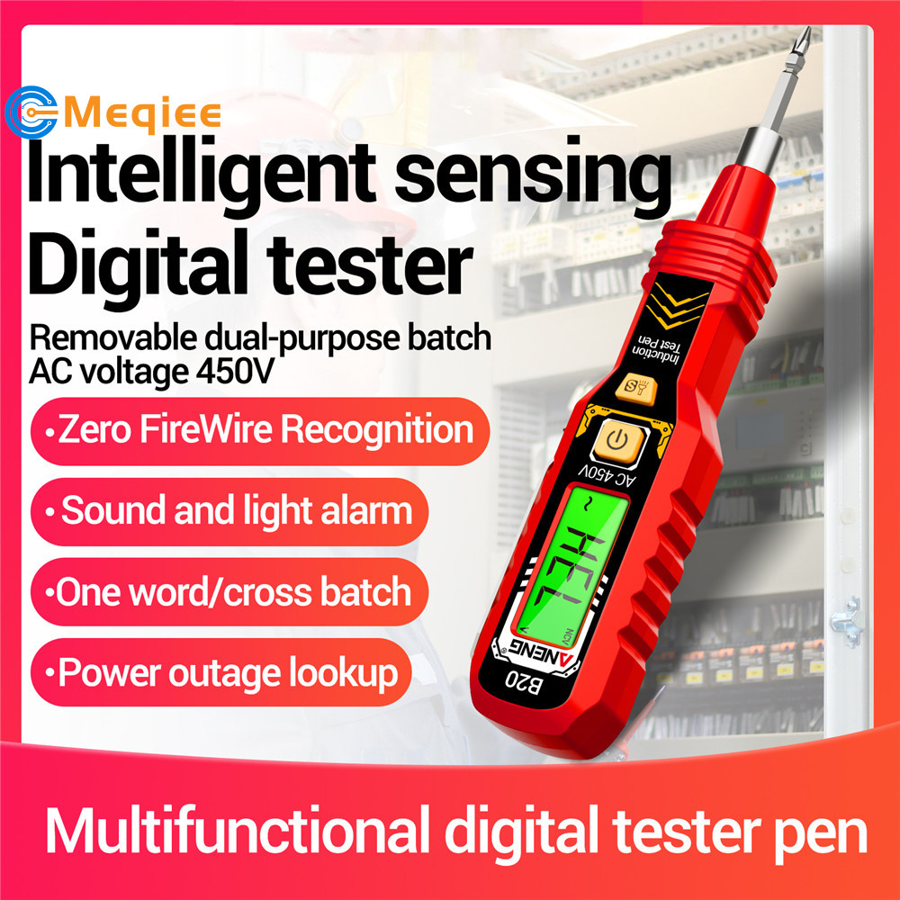 ANENG B20 Bút kiểm tra điện áp có độ chính xác cao Phát hiện đa chức năng Điểm dừng Màn hình kỹ thuậ