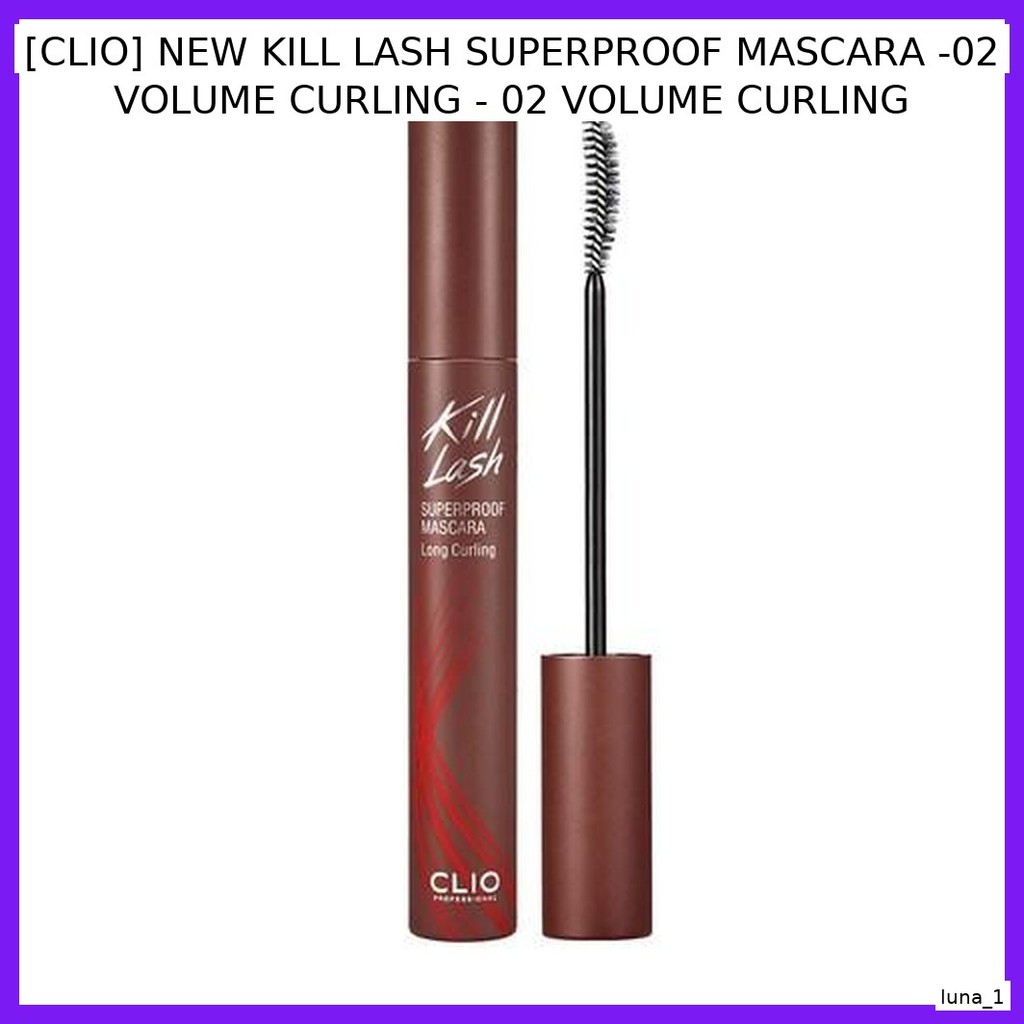 CLIO [CLIP] MẶT NẠ SUPERPROOF KILL LASH MỚI -02 VOLUME CURLING - 02 VOLUME CURLING / Volume, Uốn bởi