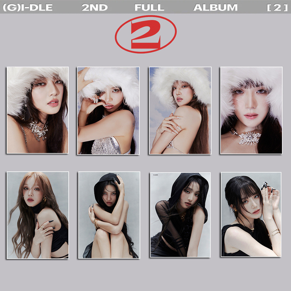 GIDLE Album Mới Hai Hàng Hóa Ảnh Poster 2 Tự Dính Hình Poster Bộ Sưu Tập Poster 2026.1.12