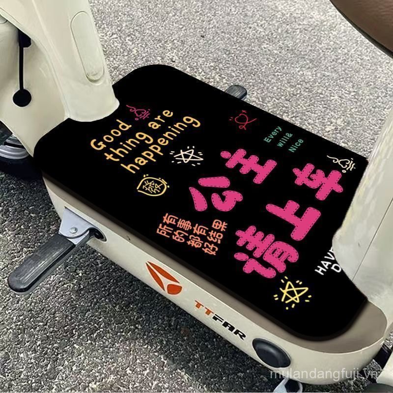 Công Chúa Yadi Xe Điện Chân Thảm Emma Bàn Đạp Chân Hấp Thụ Nước Điện Xe Máy Chân Thảm Đa Năng Chống 