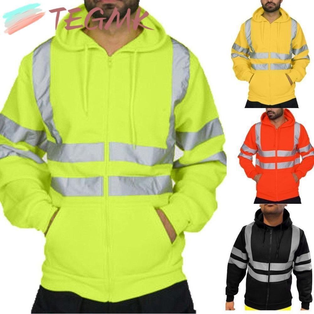 Áo Hoodie chui đầu làm việc ban đêm TEGMK Hi Viz Vis M-4XL