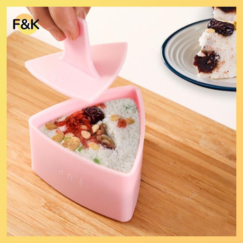 Khuôn Sushi F & K Onigiri Rice Food Press Khuôn Làm Sushi Hình Tam Giác Bộ Sushi.