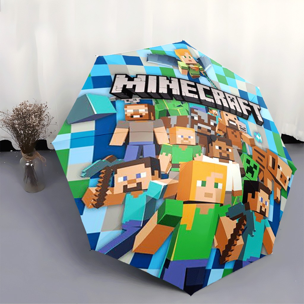 Ô tự động Minecraft chống tia cực tím, di động, phù hợp du lịch