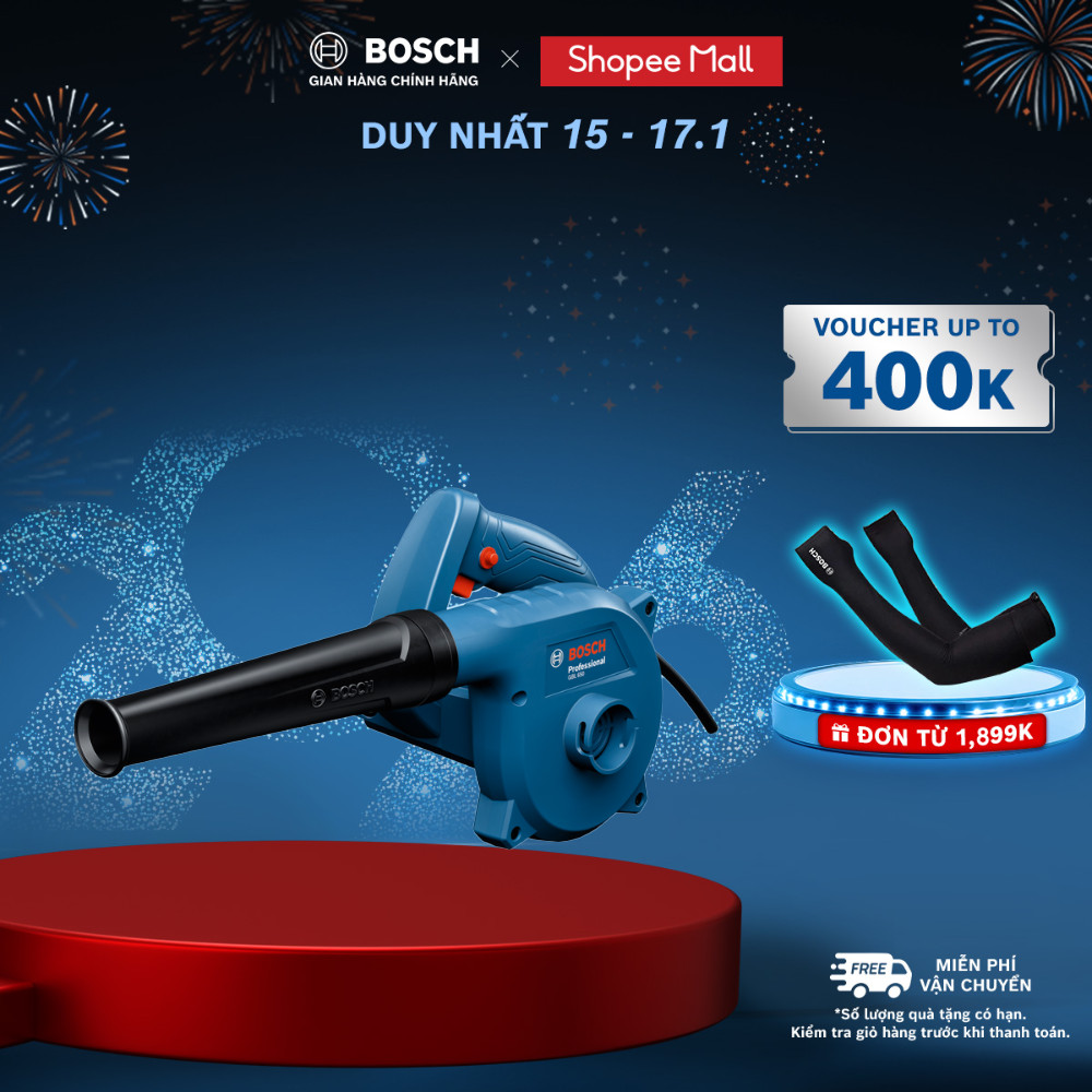 Máy thổi bụi Bosch GBL 650 - Thiết kế công thái học, trọng lượng nhẹ 1.7 kg