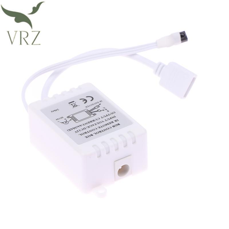 VRZ Led Bộ Điều Khiển 24 Phím LED IR RGB Hộp Điều Khiển 1 Đến 2 Bộ Điều Khiển IR Điều Khiển Từ Xa DC