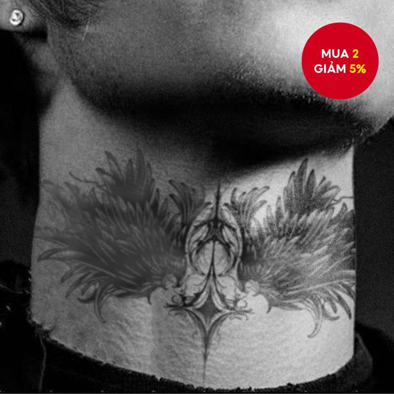 Phoenix Cổ Tạm Thời Hình Xăm Thảo Dược Chống Thấm Nước Unisex Body Art