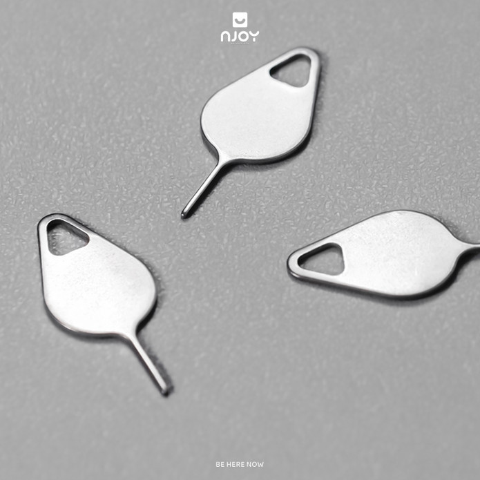 Que Chọc Sim Loại Tốt Thép Không Gỉ Dày Đẹp Treo Móc Khóa Dành Cho Các Dòng Điện Thoại