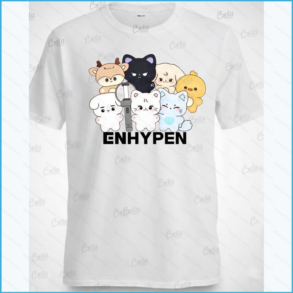 Áo Thun Ngắn Tay Cho Người Hâm Mộ Jungwon, Heeseung và Jay ENHYPEN