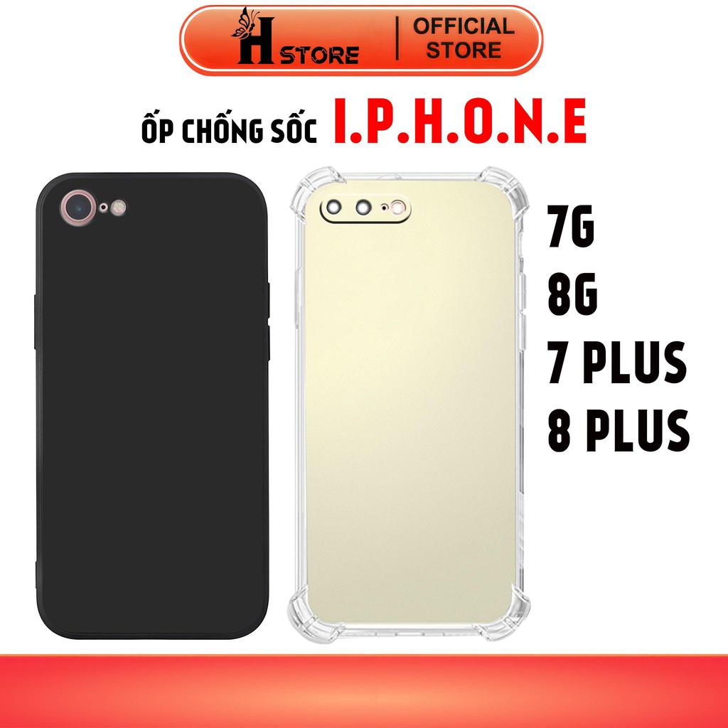ốp lưng dành cho iphone  7 8 se 7 plus/ 8 plus/ 7G 8G tpu viền vuông chống sốc, silicon vỏ điện thoạ