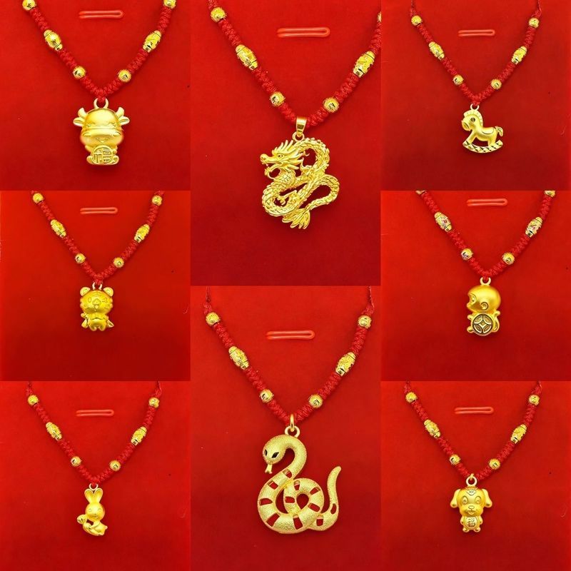 2026 Cung Hoàng Đạo Năm Vòng Cổ Ngựa Cung Hoàng Đạo Dây Dệt Tay Cao Cấp Cung Hoàng Đạo Mặt Dây Chuyề