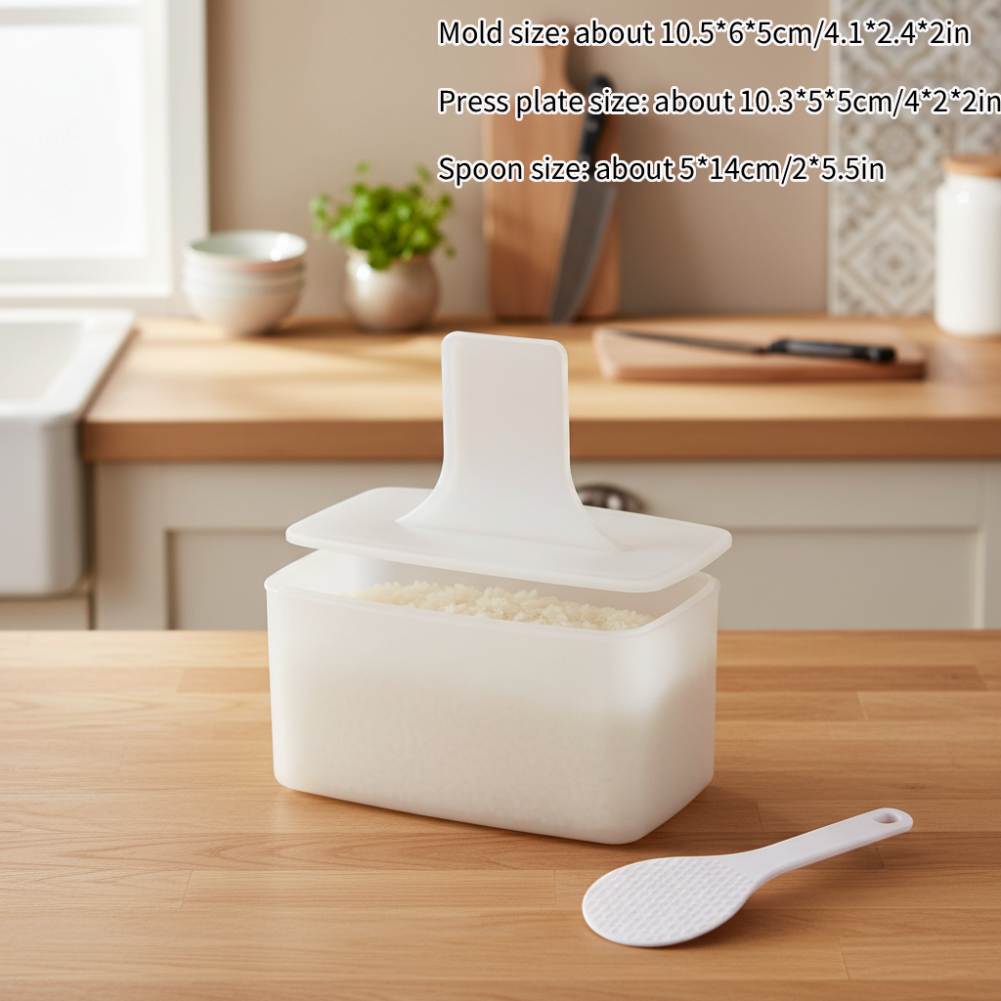 Rice Musubi Molder Maker DIY Rice And Vegetable Roll Mold Hình Chữ Nhật Nhiều Lớp Sushi Dụng Cụ Nướn