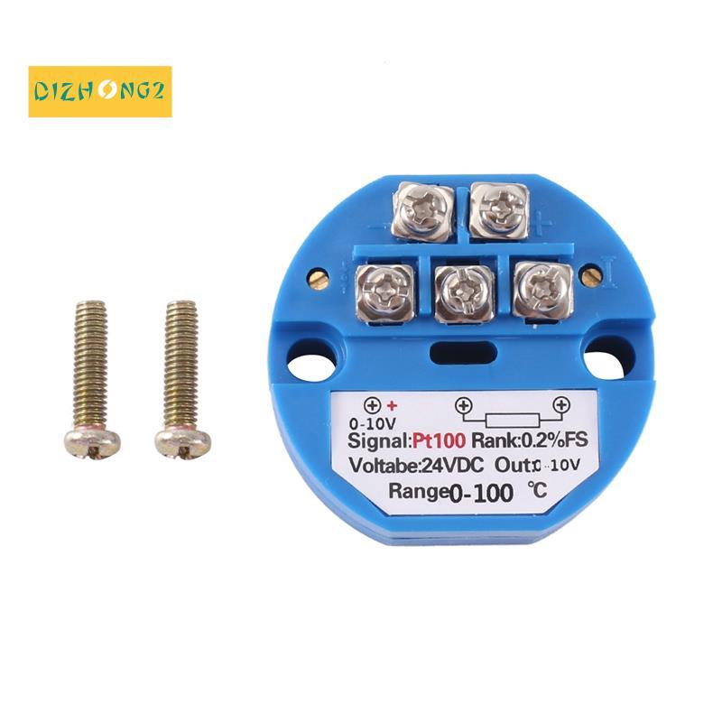 PT100 Loại sang 0-10V 0-100 độ RTD Đầu vào 0-10 một đầu ra DC24V Bộ phát nhiệt độ chịu nhiệt