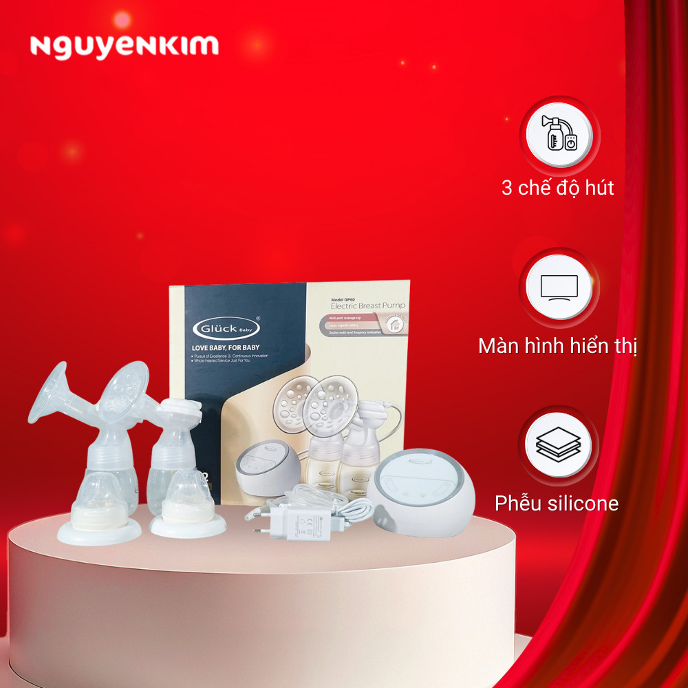 Máy hút sữa điện đôi Gluck Baby GP60