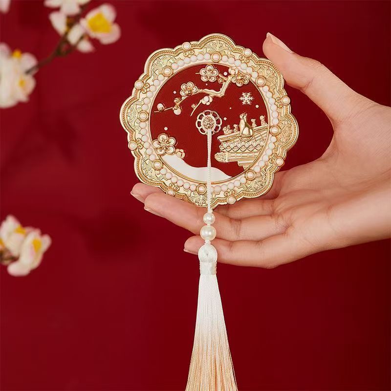 Snow Mirror Cultural Heritage Birthday gift Portable Mirror Palace