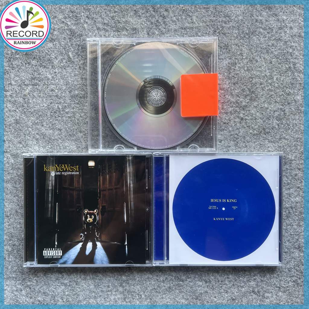 Kanye West Late Registration, Yeezus, Jesus Is King 3 Albums Set Original CD Brand New Album [Sealed