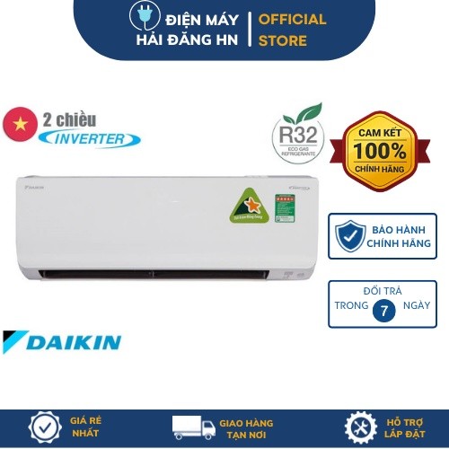 Điều hòa Daikin 2 chiều Inverter FTHF35XVMV/RHF35XVMV R32(VN) Điện Máy Hải Đăng HN
